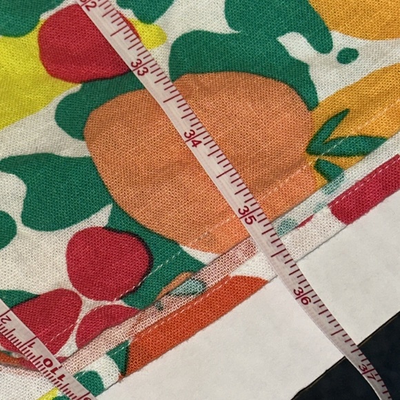 J Crew Linen Blend Bright Fruit Print Shift Dress Size 14🍊🍋 NWT - Picture 11 of 11